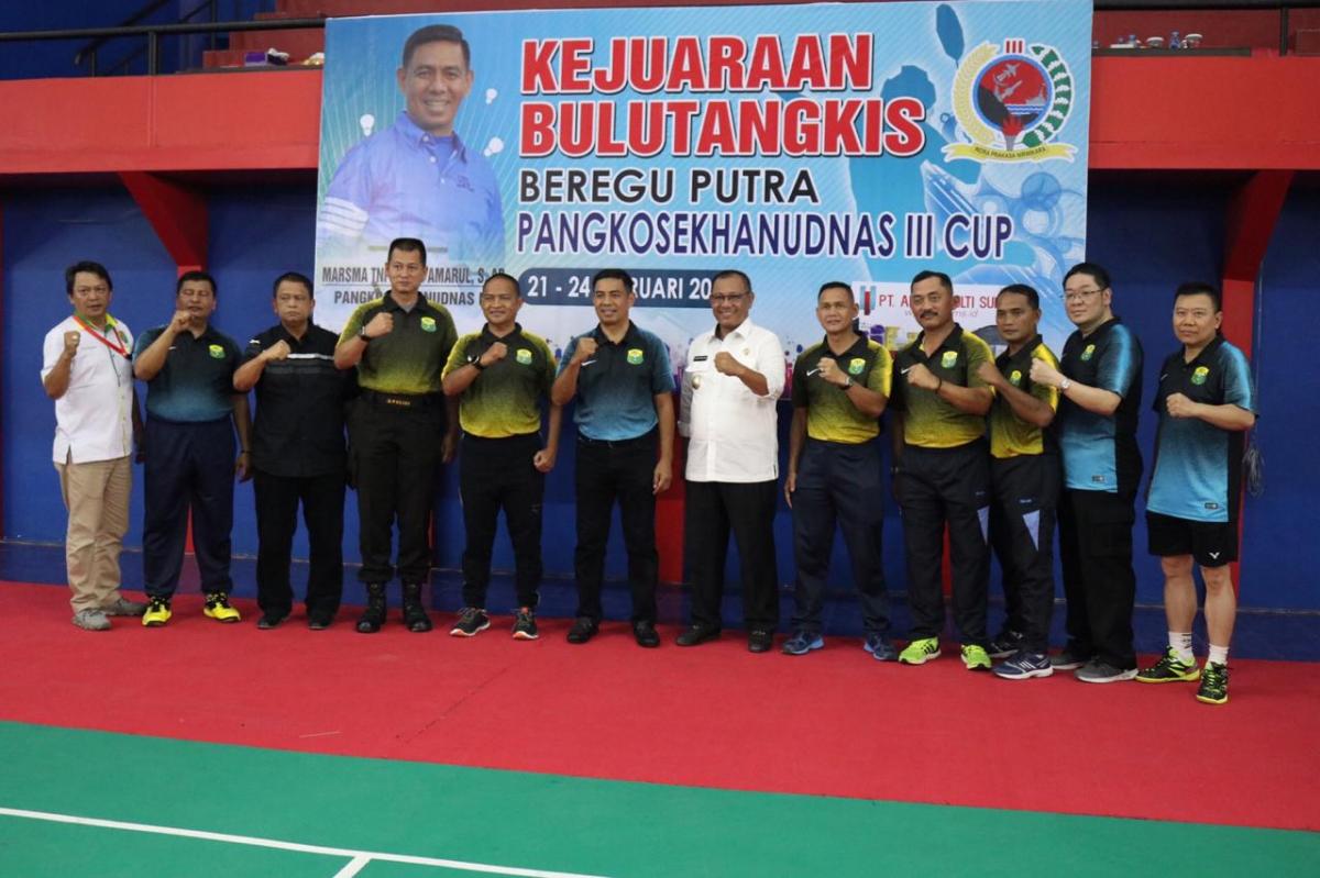 Wali Kota Hadiri Pembukaan Kejuaraan Bulutangkis Beregu Pangkosekhanudnas III Cup 2019