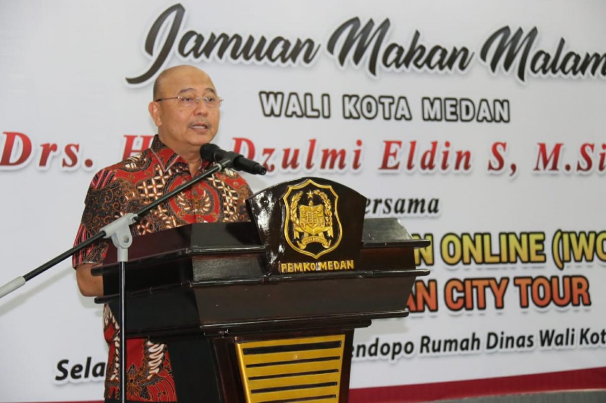 Wali Kota Medan Jamu Makan Malam Peserta Medan City Tour tahun 2019