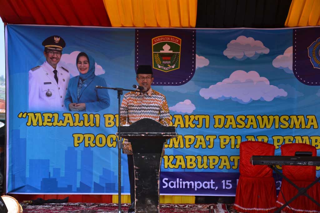 BUPATI SOLOK MEMBUKA PENCANANGAN BULAN BAKTI DASAWISMA KABUPATEN SOLOK TAHUN 2019