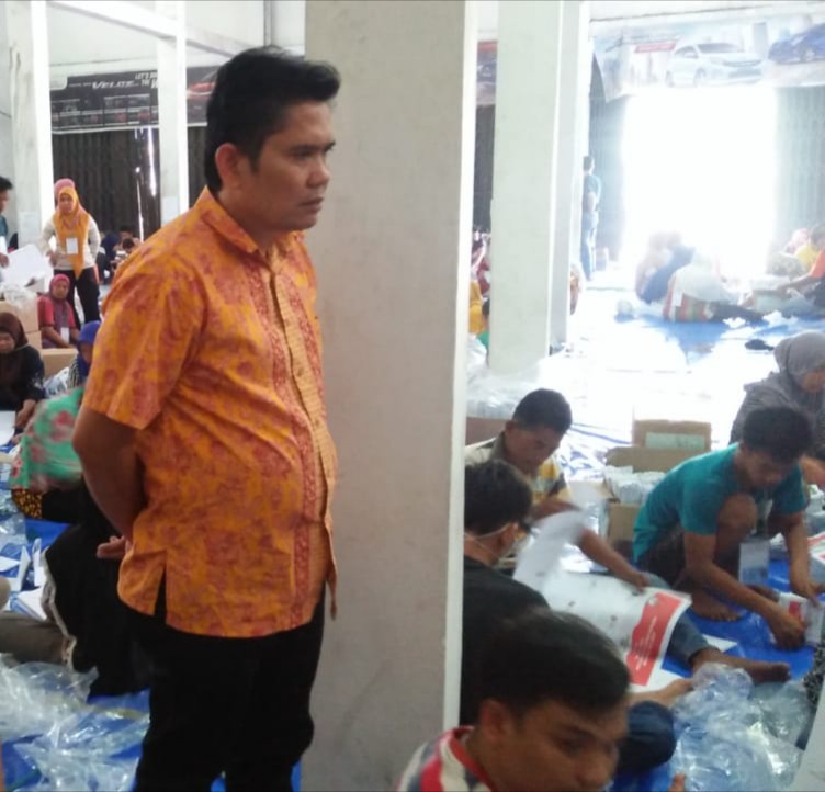 Kordiv Pengawasan Banwaslu Sumut Tinjau Pelaksanaan Pelipatan Kertas Surat Suara di Asahan
