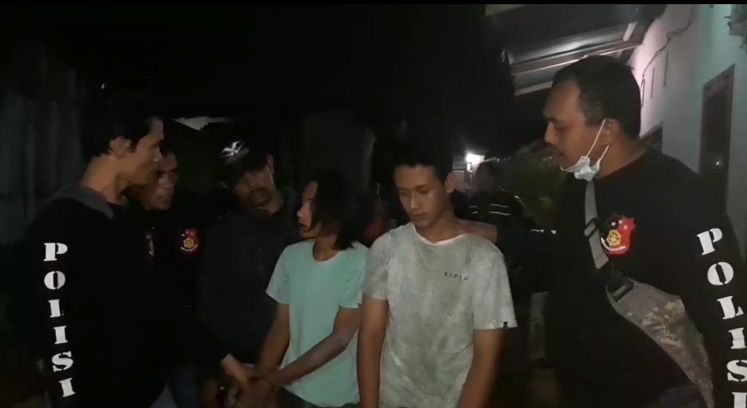 Pagasus Patumbak Ringkus Dua Pengedar Shabu dan Amanakan Paket Shabu serta Dua Mesin Jackpot