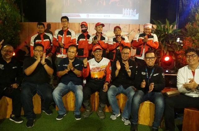 Rombongan Enduro Touring Adventure Finish di Gresik