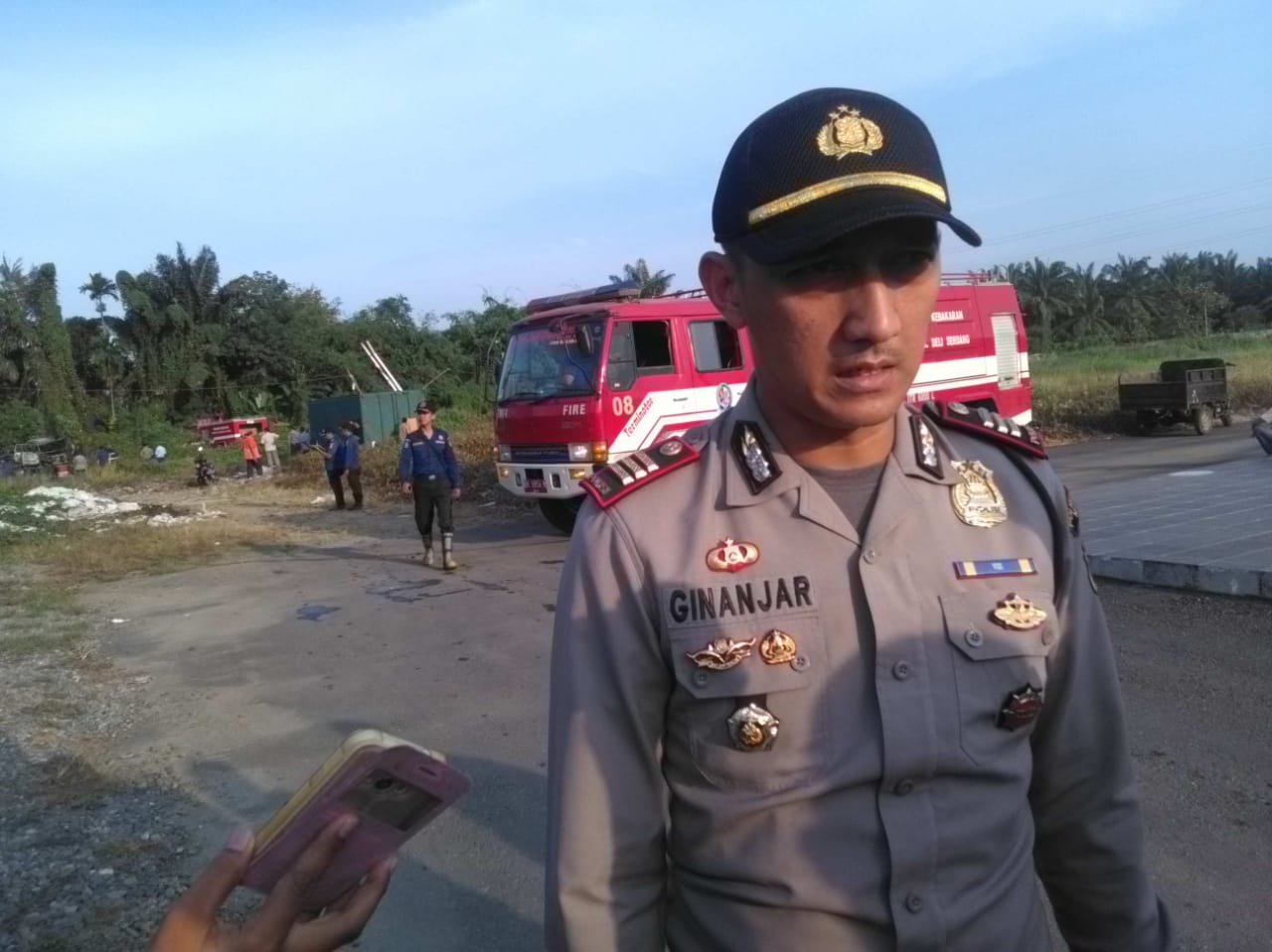 Barang Bukti Bahan Berbahaya dan Beracun (B3) di Polda Sumut Terbakar