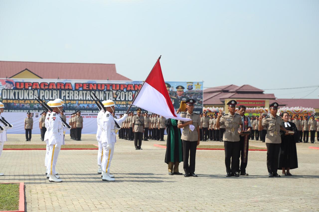 Kapolda Sumut Irup Penutupan Diktuba Polri Perbatasan Ta 2018/2019 Spn Hinai Poldasu, Kapolrestabes Medan Hadir