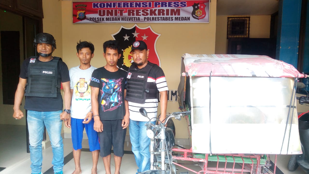 Pegasus Medan Helvetia Ringkus Pencuri dan Penadah Betor Curian