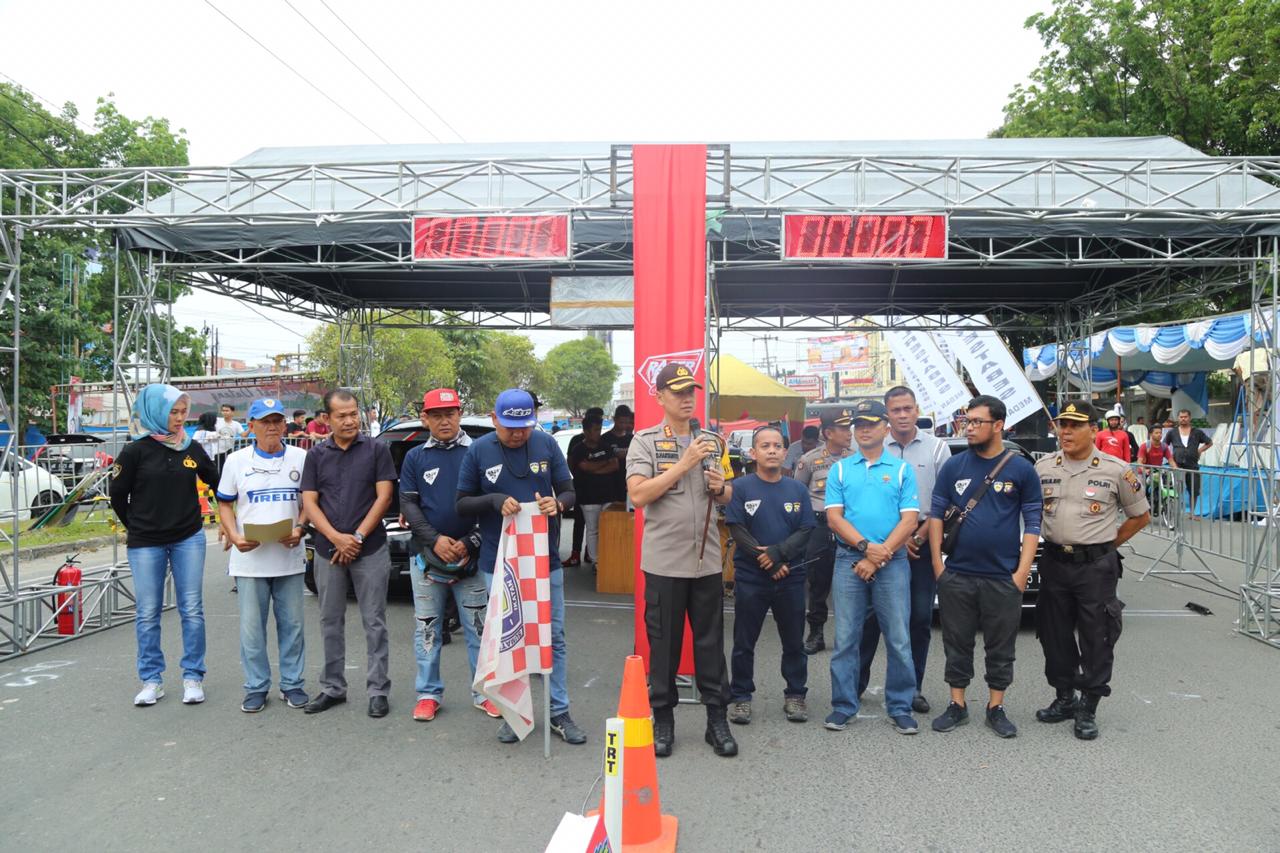 135 Drag Race dan 350 Drag Bike Started Berkompetisi Meraih Piala Kapolrestabes Medan