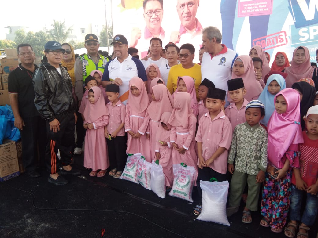 Harian SUMUT24 Santuni Anak Yatim, Kodrat Shah : Kita Harus Peduli Sesama