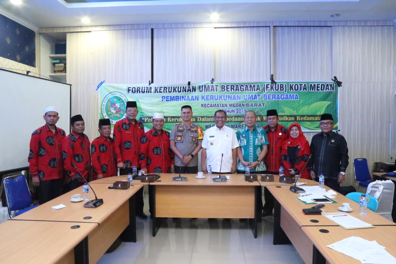 Kapolrestabes Medan Bersama FKUB Kota Medan Sepakat Kondusifkan Kota Medan