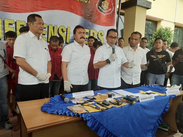 Polda Sumut Bekuk 5 Kawanan Specialis Perampok Mobil Dikawasan Jalan Tol, 4 Diantaranya Ditembak