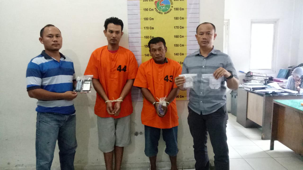 Sat Res Narkoba Polres Sergai Ringkus Dua Pengedar Narkotika, Seorang Diantaranya Residivis