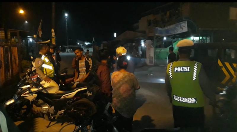 Antisipasi 3C, Narkoba, dan Balap Liar Polsek Patumbak Gelar Razia Rutin