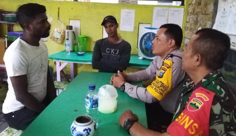 Bhabinkamtibmas Polsek Medan Baru Mediasi Warga Bertikai