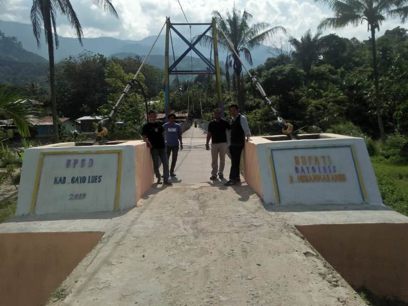 Kepala BPBD Tinjau Sejumlah Jembatan Pasca Banjir