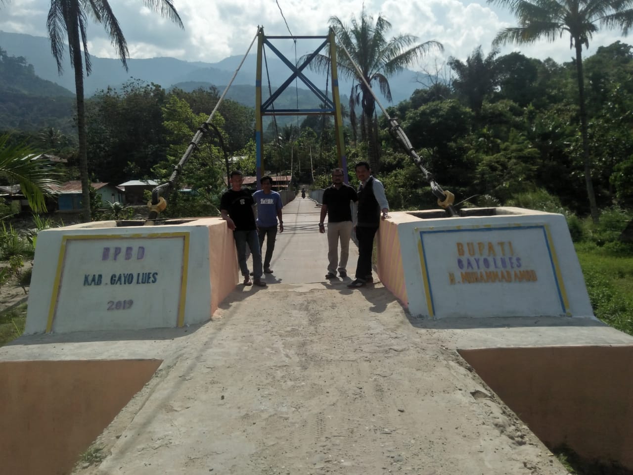 Kepala BPBD Tinjau Sejumlah Jembatan Pasca Banjir