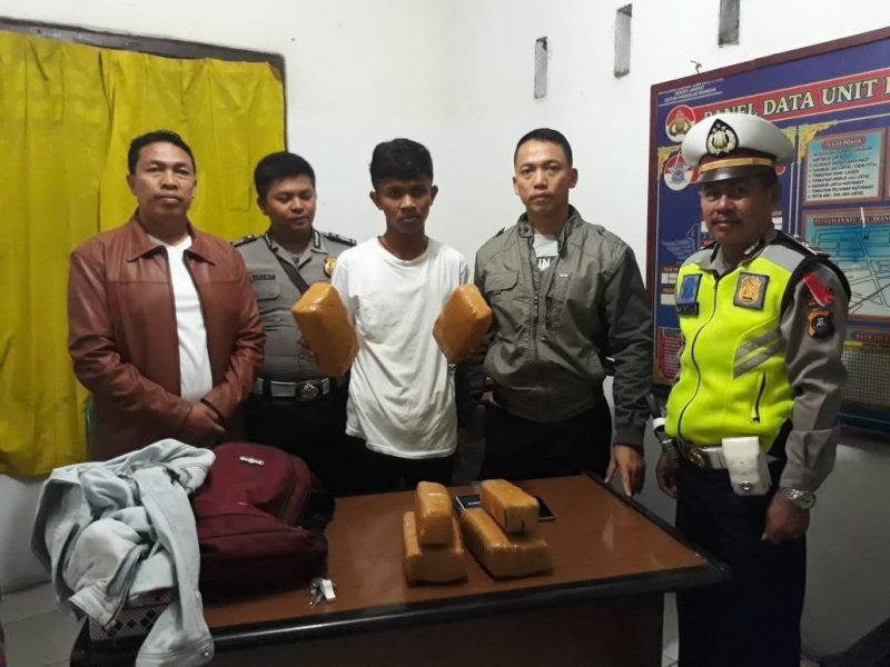 Polsek Pangkalan Berandan Gagalkan Peredaran 5 KG Ganja Tujuan Medan