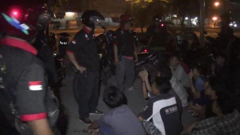 Polsek Sunggal Gelar Patroli, Kelompok Geng Motor Berhamburan