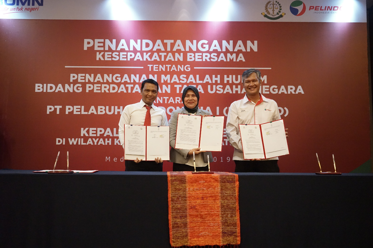 Tingkatkan Kerjasama Bidang Perdata dan Tata Usaha Negara,Pelindo 1 MoU dengan Kejari