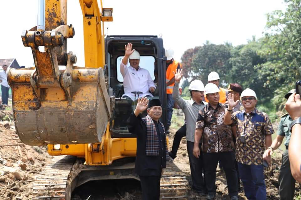 Lounching Groundbreaking Pengendalian Banjir Batang lembang Kota Solok 2019