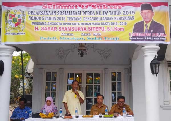 Sabar Syamsurya Sitepu SI Kom Sosialisasi Perda No 5 Tahun 2015