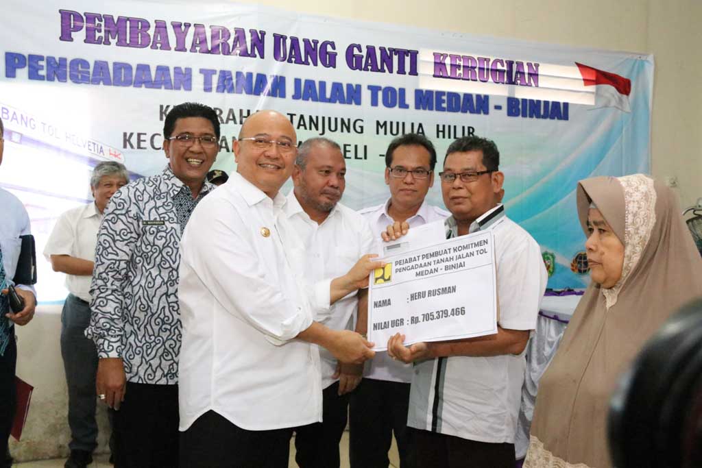 Terkena Pembangunan Jalan Tol, 52 KK Terima Ganti Rugi