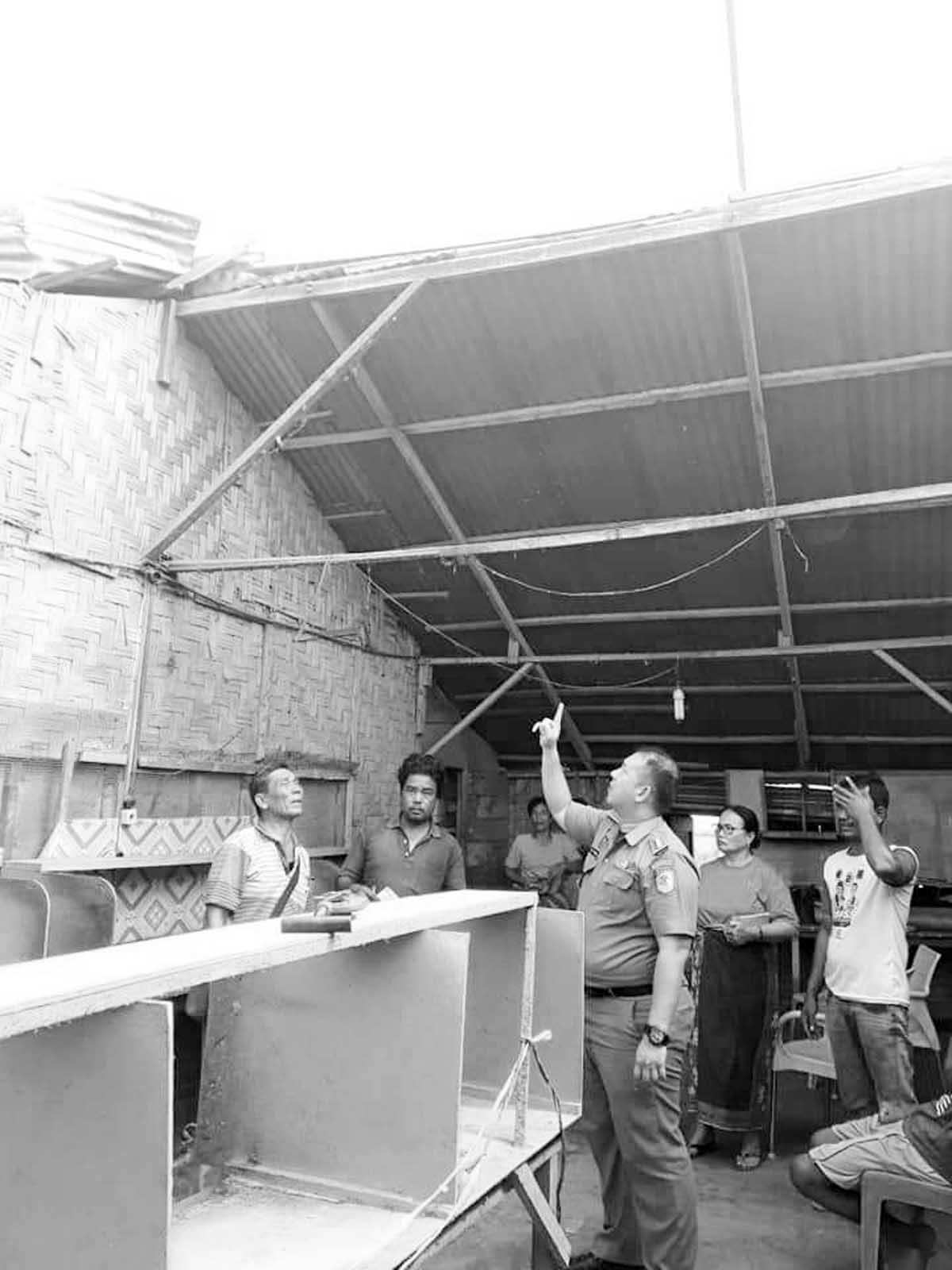 1 unit Rumah di Desa Pematang Terang Rusak Diterjang Angin Puting Beliung