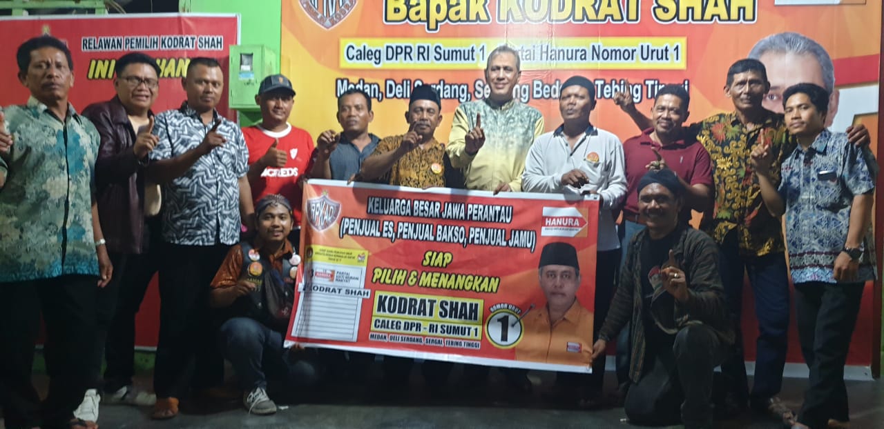 H Kodrat Shah Silahturahmi Dengan Masyarakat Jawa, Ajak Ke TPS Coblos Hanura