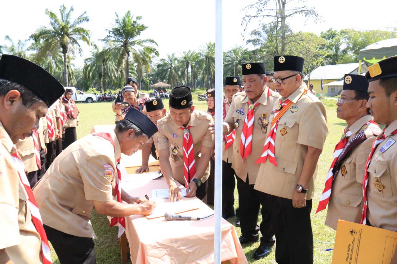 Hadiri Pelantikan Pengurus Pramuka,Bupati Soekirman Sampaikan 7 Komponen Pengembangan Organisasi