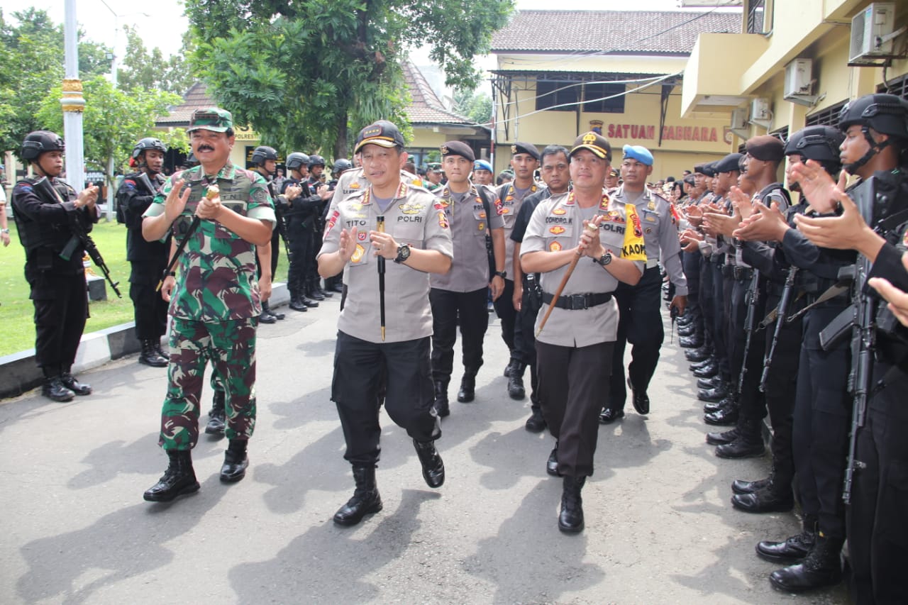 Kunjungi Solo bersama Panglima TNI, Kapolri: Situasi Solo Raya Kondusif, TNI-Polri Siap Amankan Pemilu 2019
