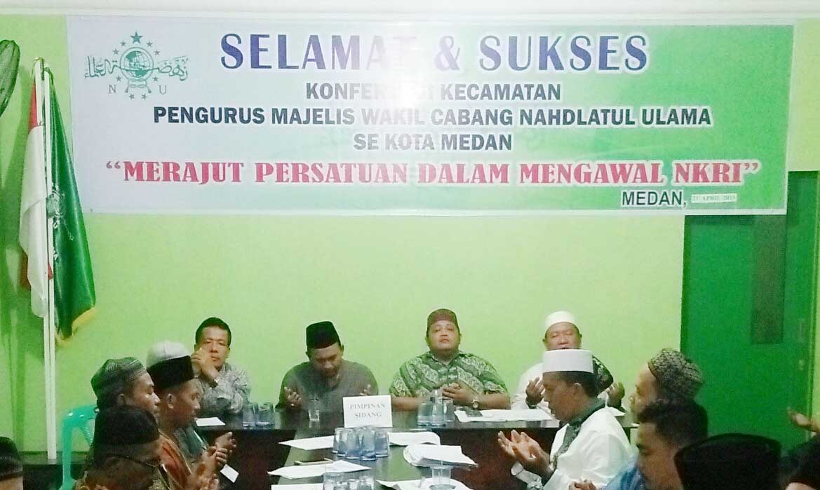 Ketua PCNU Medan Buka Konfercam MWC NU Enam Kecamatan, Burhanuddin : Segera Bentuk Ranting MWC NU se Kota Medan