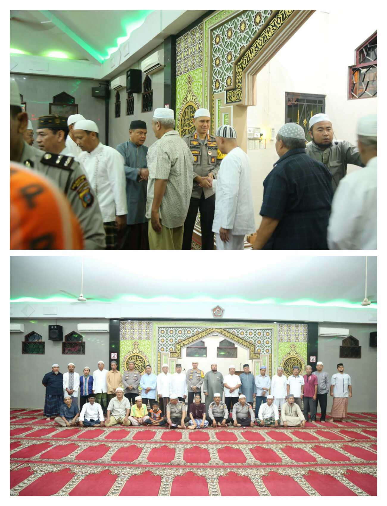 Kapolrestabes Medan Temu Ramah Dengan BKM Al Muslimin Sekaligus Sholat Subuh Berjamaah dan Menyapa Subuh