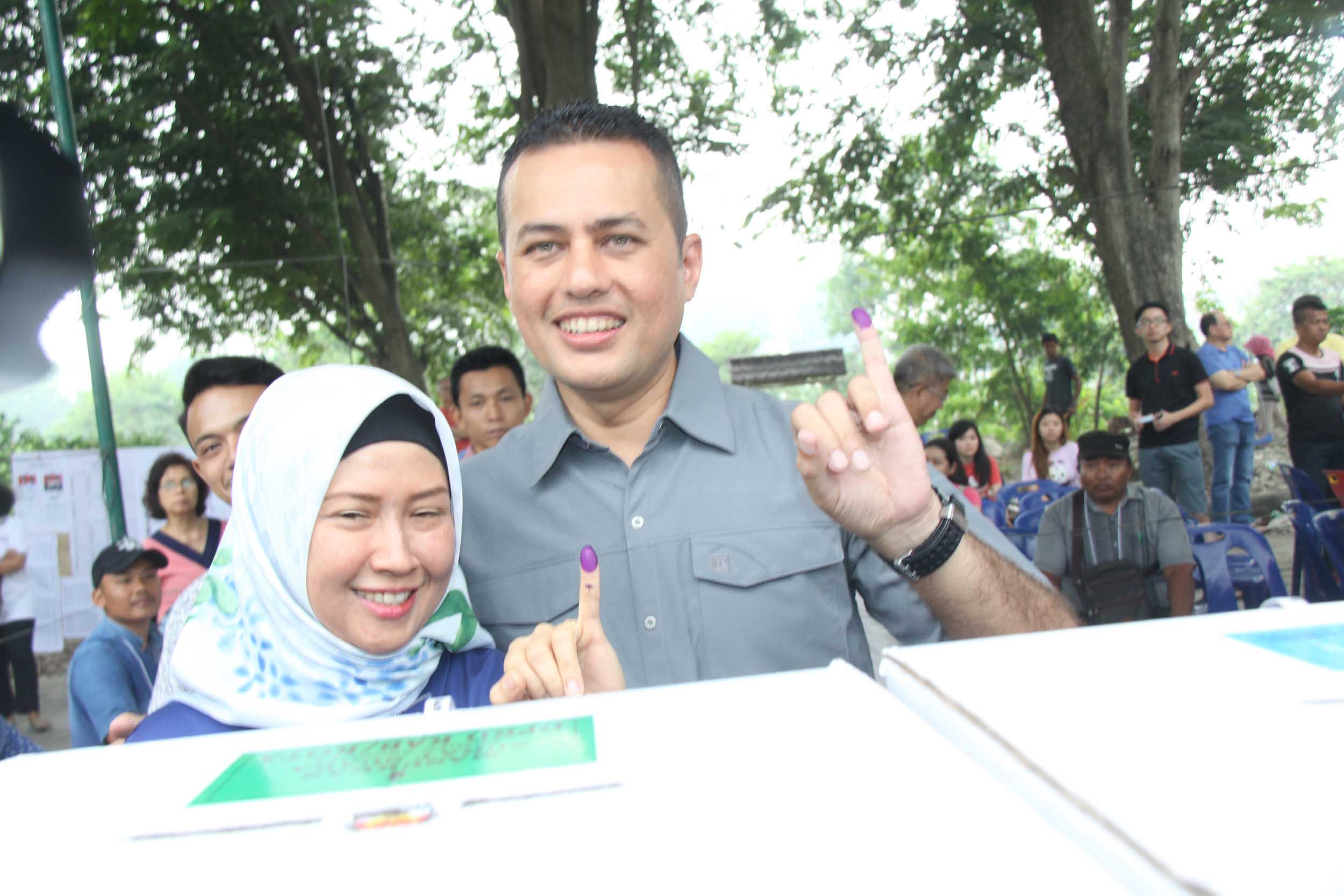 Mencoblos di TPS 006 Komplek Cemara Asri, Wagub Sumut : Hari Ini Kita Tentukan Pemimpin Bangsa