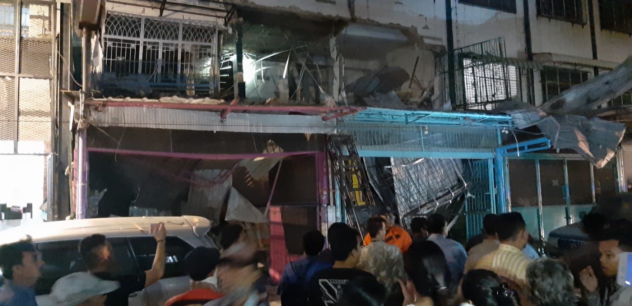 Tabung Gas Diduga Meledak, Empat Ruko Hancur, 3 Orang Alami Luka Bakar, 3 Orang Rawat Jalan, 2 Orang Meninggal