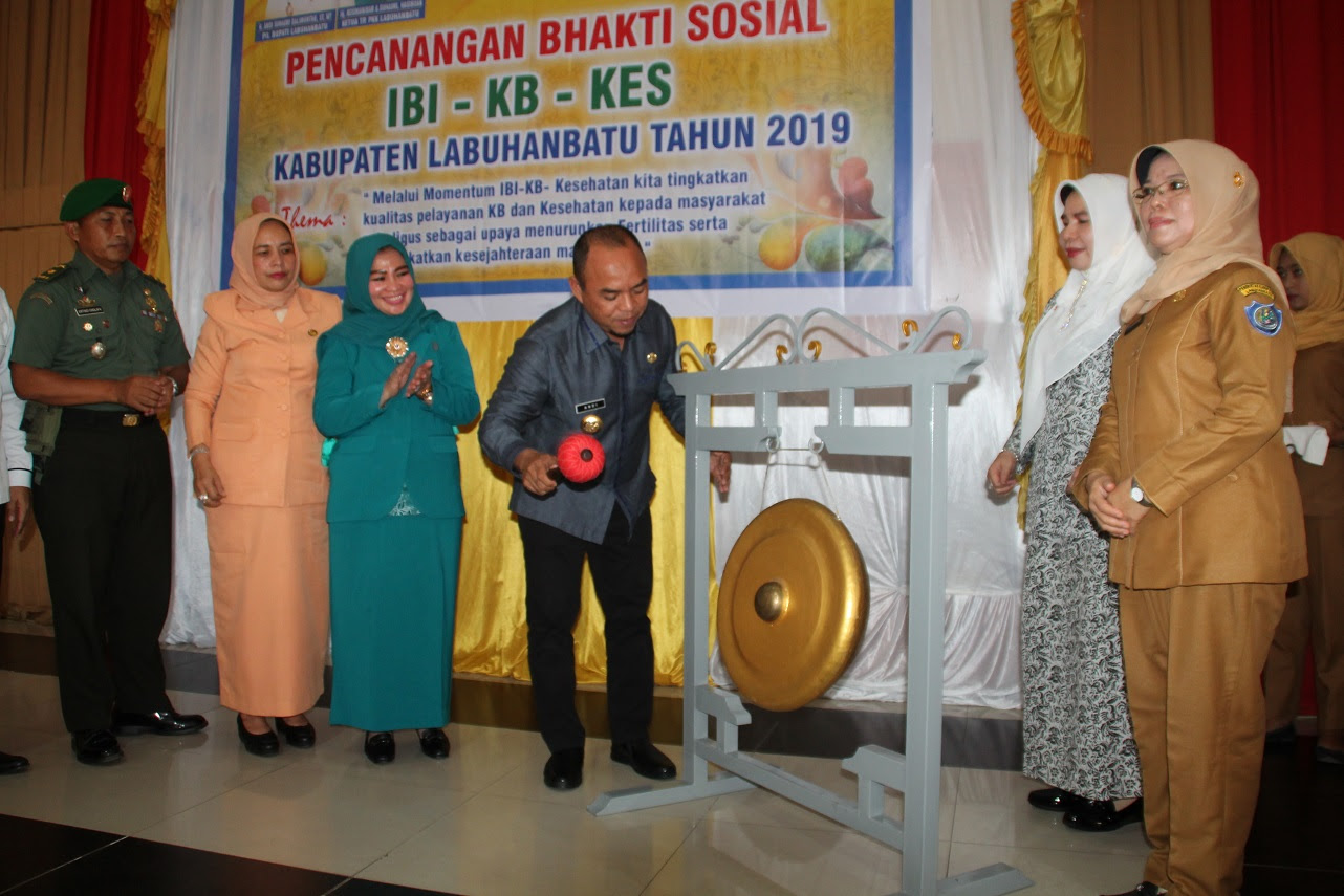 Plt Bupati Labuhanbatu Resmi Canangkan IBI-KB-KES Tahun 2019