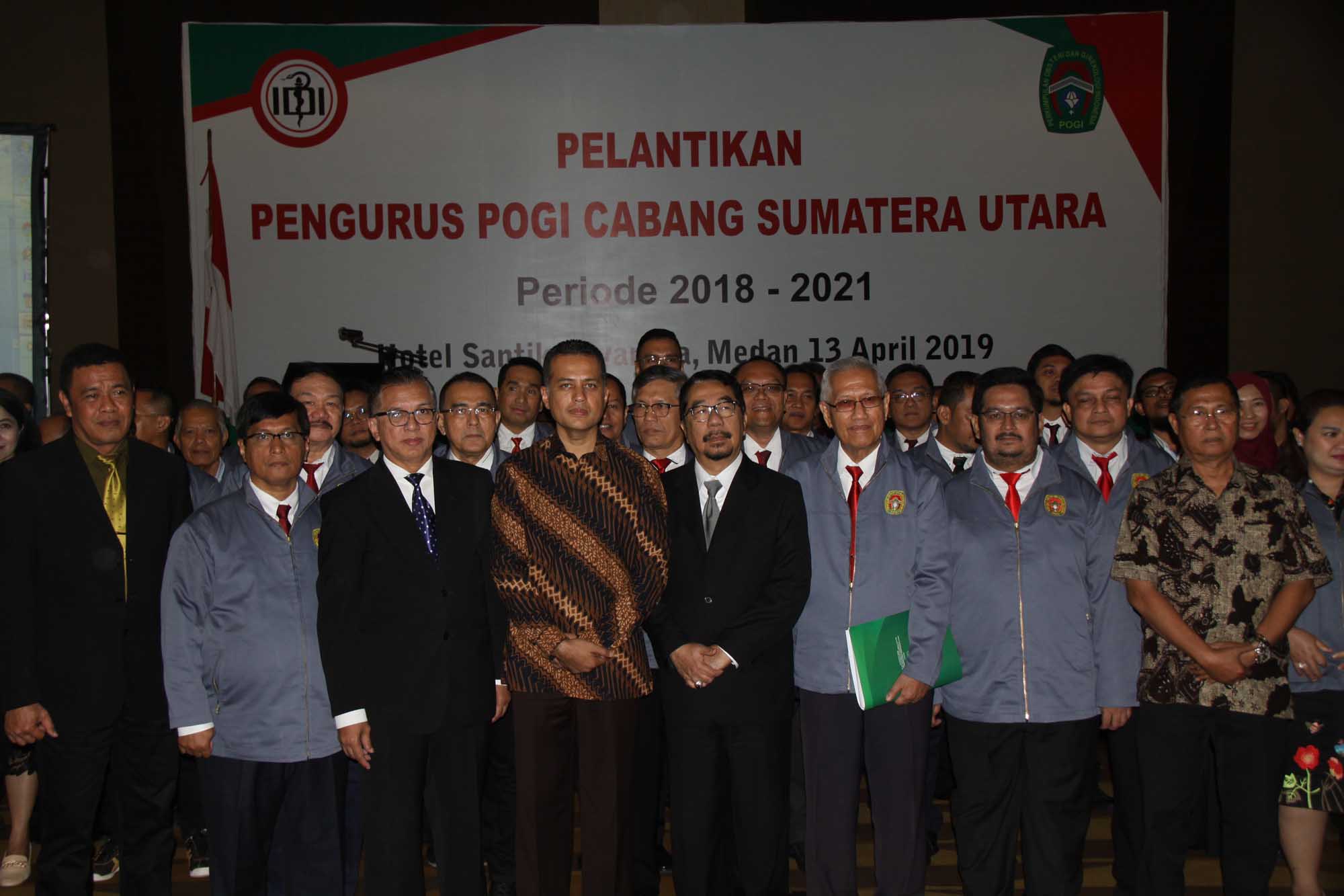 Wagub Hadiri Pelantikan Pengurus POGI Sumut,  Peran Aktif Dokter Turunkan Angka Kematian Ibu dan Bayi