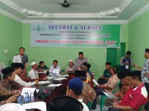 Ketua PCNU Medan Buka Konfercam MWC NU Lima Kecamatan, Kader NU Harus Ikut MKNU