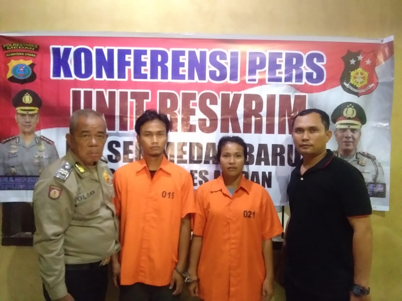 Bunyi Alaram Carefour Hantarkan Pasutri Pelaku Pencuri Pakaian Kejeruji Besi Polsek Medan Baru