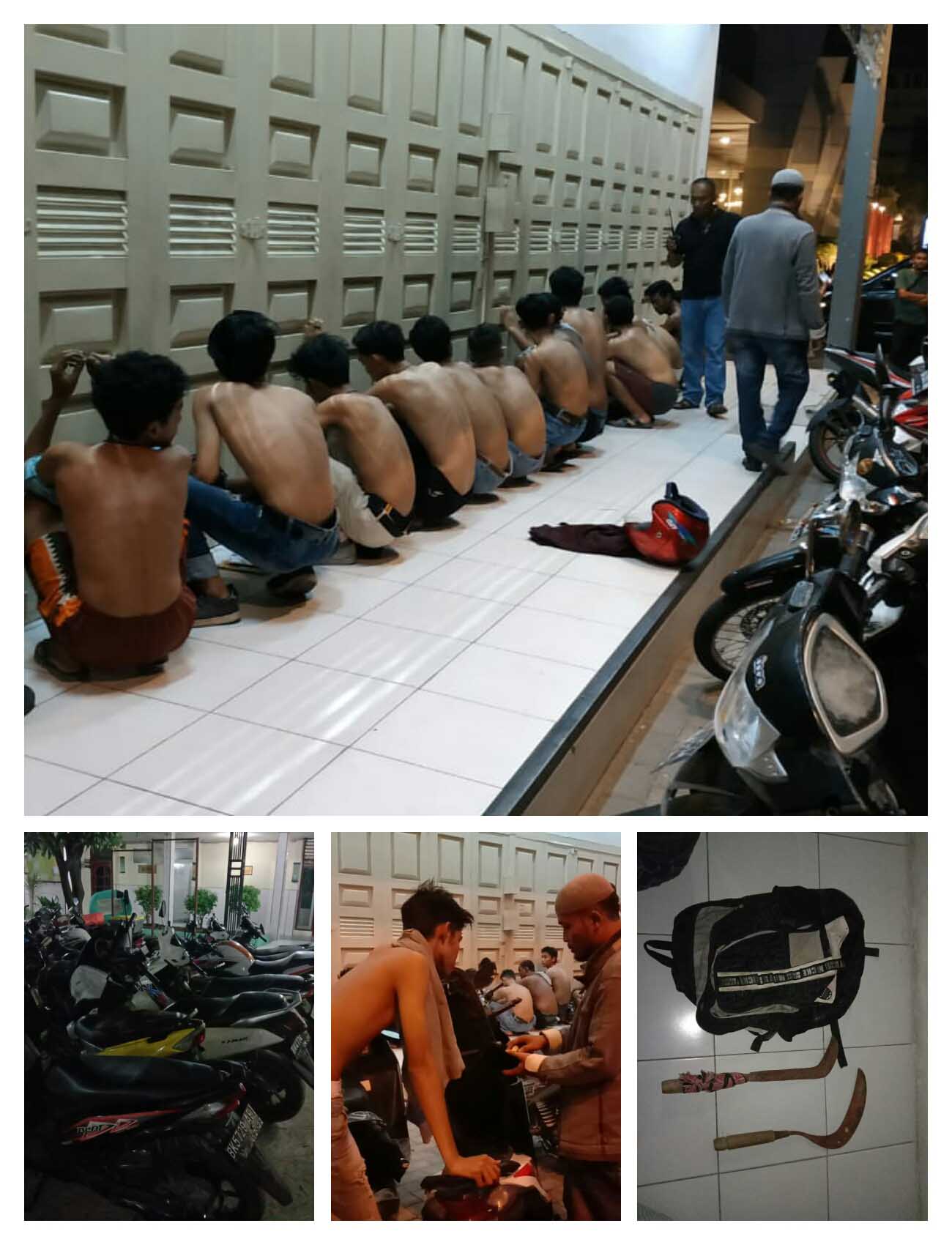 Bubarkan Tawuran 2 Kelompok Remaja di Jalan Selamat Ketaren, Polisi Amankan 19 Pemuda, 17 Unit R2 dan Sajam