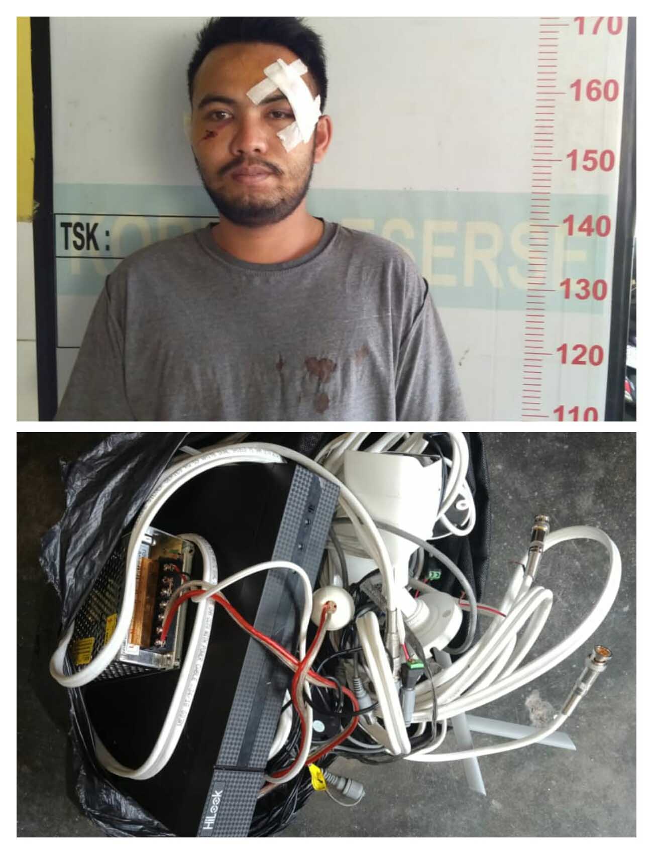 Satu Dari Dua Pelaku Pencuri Kamera CCTV Diringkus Pegasus Kutalimbaru