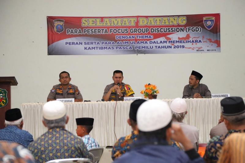 Kapolrestabes Medan Adakan FGD Dengan Alim Ulama