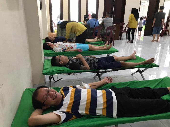Bakti Sosial Donor Darah Warnai Perayaan Waisak MNSBDI Sentra Binjai