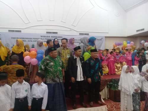 Ketua NU Medan Hadiri Wisuda Ratusan RA Se Kota Medan, Burhanuddin : NU Konsen Perekonomian dan Pendidikan Umat