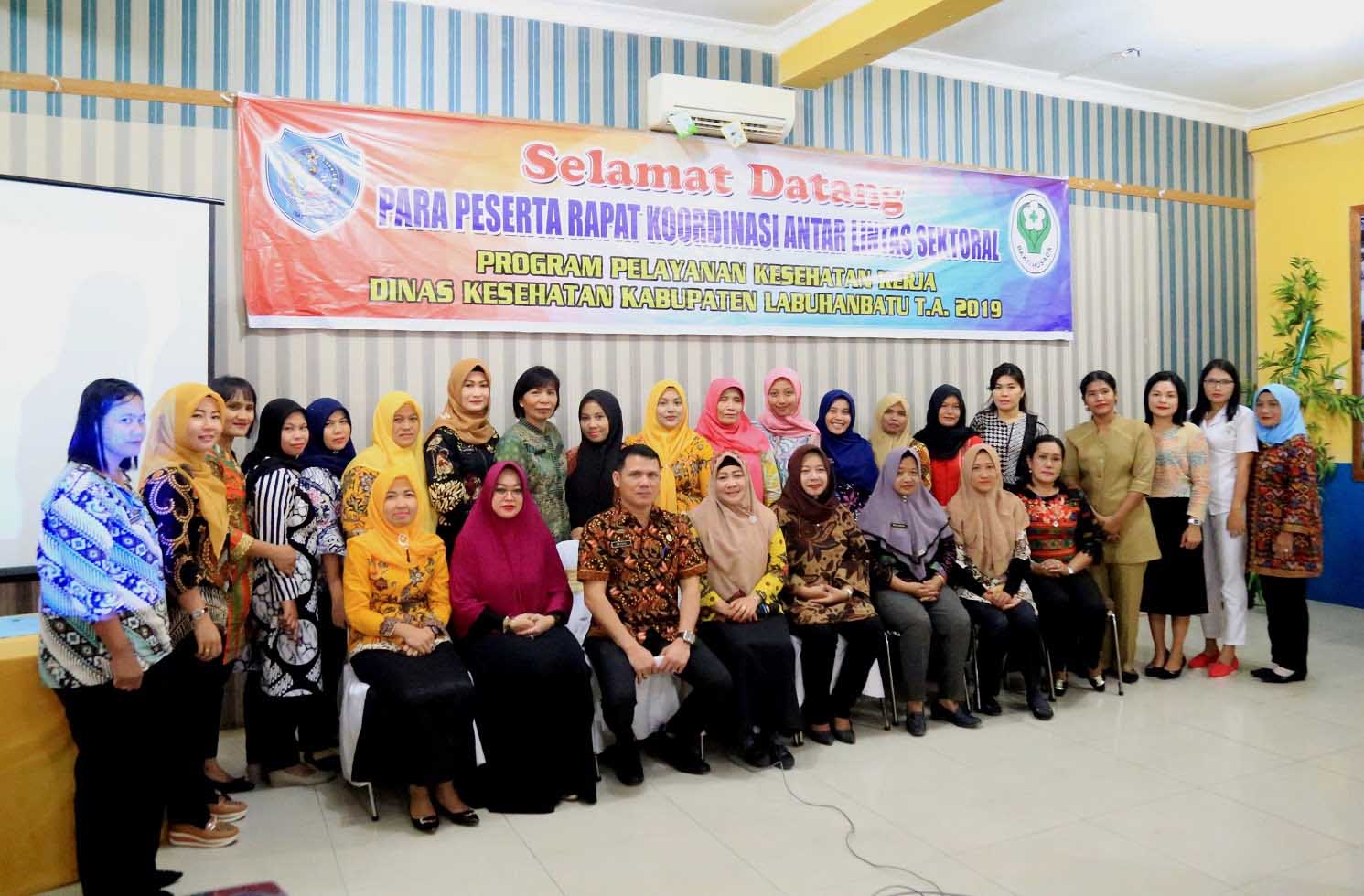 Dinkes Labuhanbatu Laksanakan Rakor Program Pelayanan Kesehatan Kerja