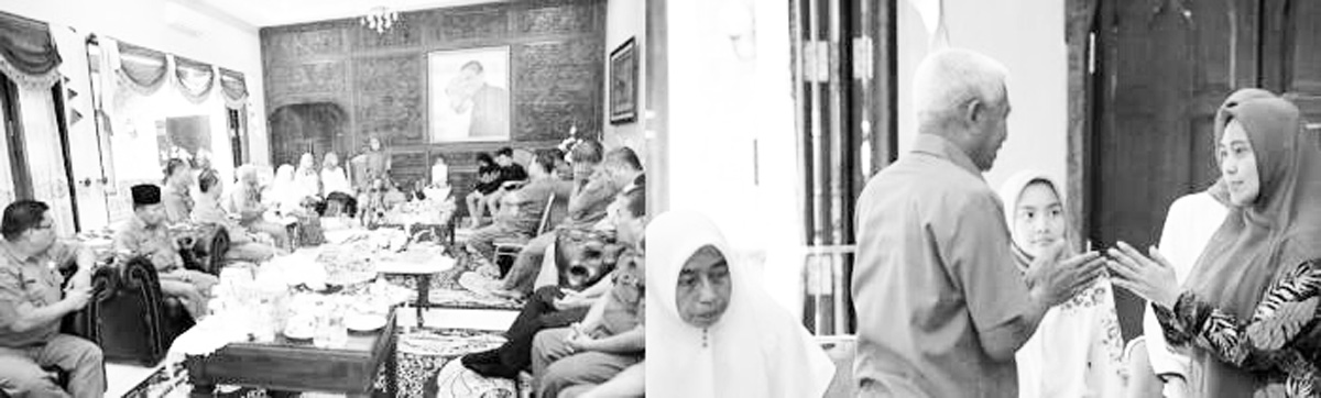 Plt Bupati H. Surya Halal Bihalal Kerumah Keluarga Alm. Buya Taufan