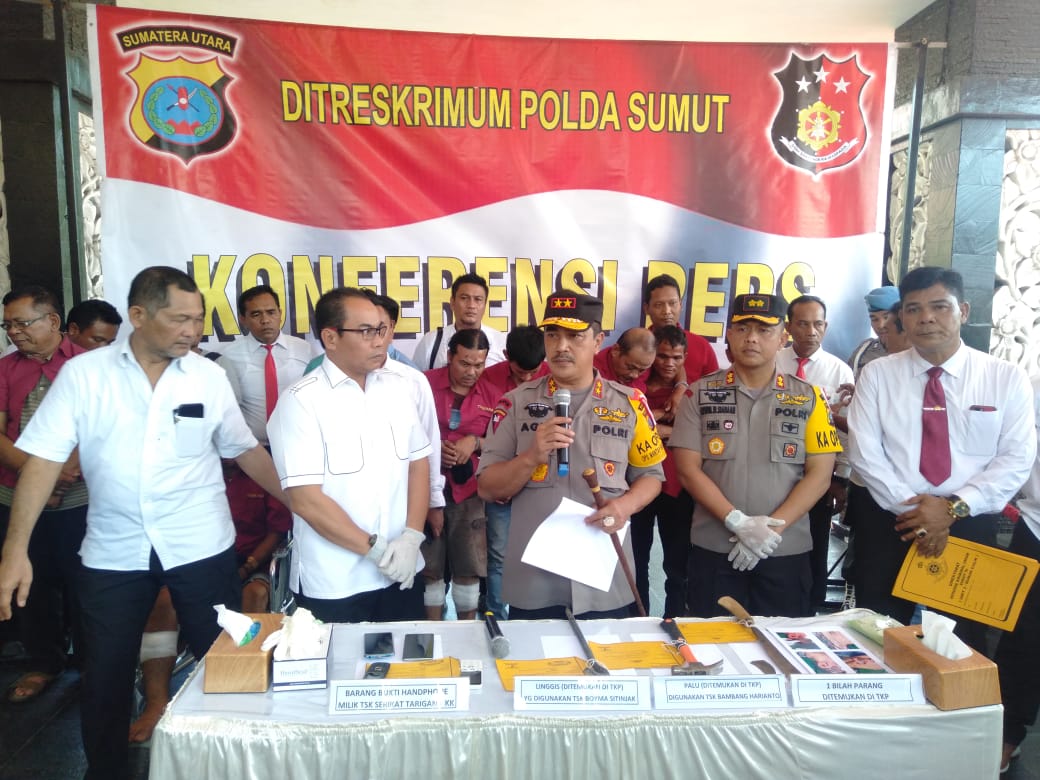 Polda Sumut Ringkus 7 Pelaku Percobaan Pembunuhan Terhadap Satu Keluarga Pensiunan Polisi