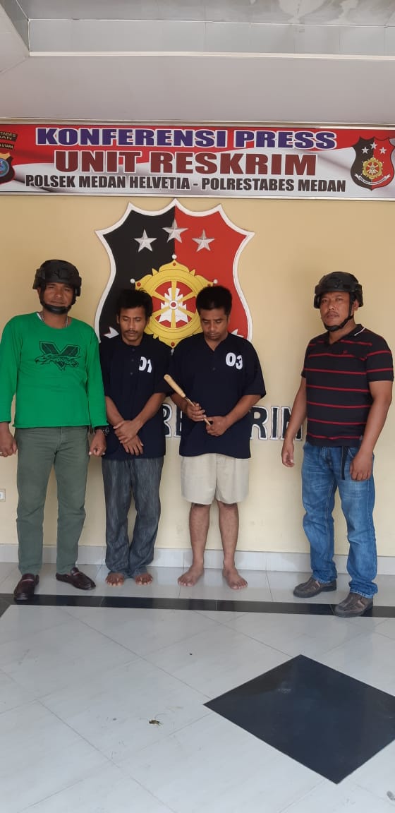 Peras dan Ancam Buruh Bangunan, Dua Begundal Dicokok Pegasus Helvetia