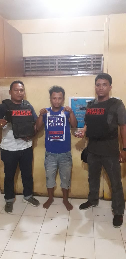 Pegasus Patumbak Ringkus Pemilik 16 Paket Shabu