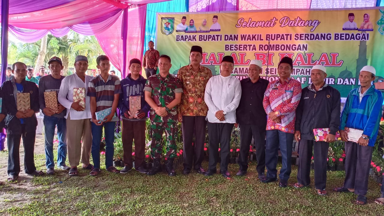 Danramil 10/SR Hadiri Acara Halal Bi Halal Idul Fitri 1440 H Kecamatan Sei Rampah