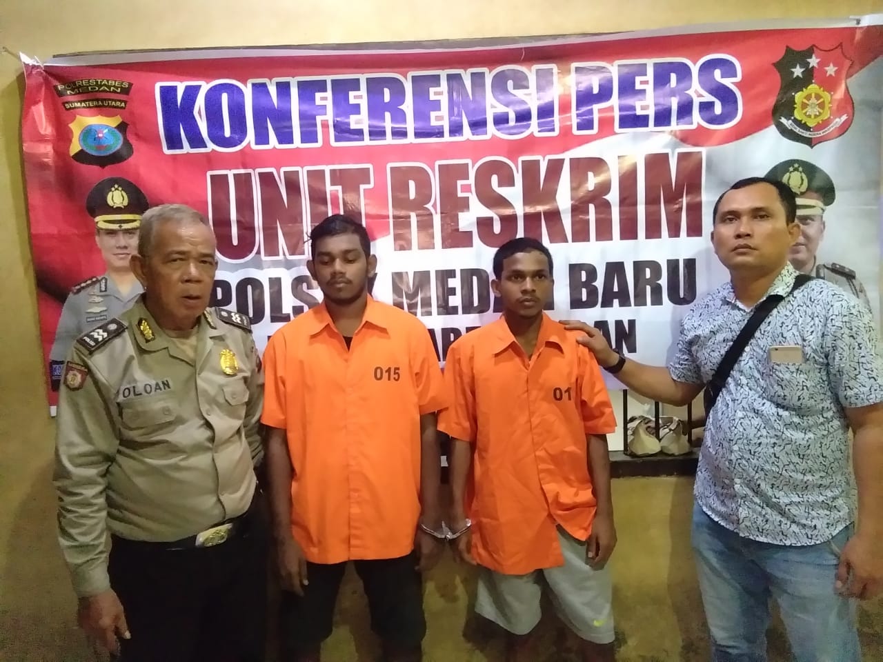 Dua Pelaku Penganiayaan Diringkus Pegasus Medan Baru dan Anggota Ditreskrimum Poldasu