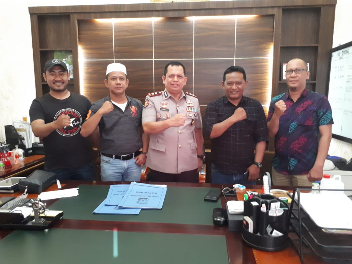 Halal Bihalal Keluarga Sinergitas Redaksi Pewarta.co dan Polres Belawan Sukses