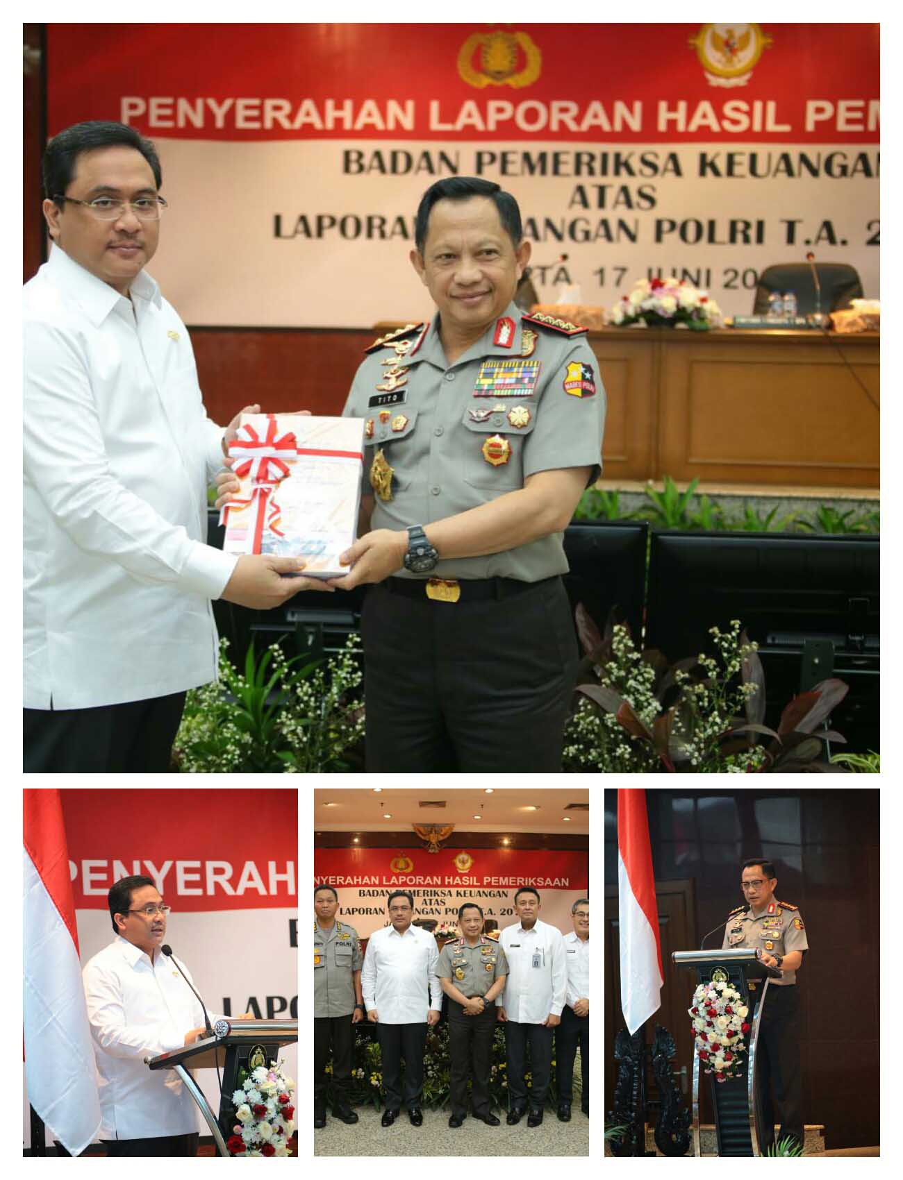 Polri Raih Opini Wajar Tanpa Pengecualian Dalam Laporan Keuangan BPK RI Tahun 2018